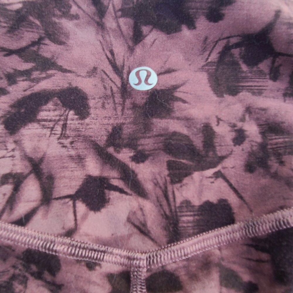 Lululemon Align Pant 28" - Mini Dusk Floral Antique Bark Black - Size 6 - Picture 15 of 16